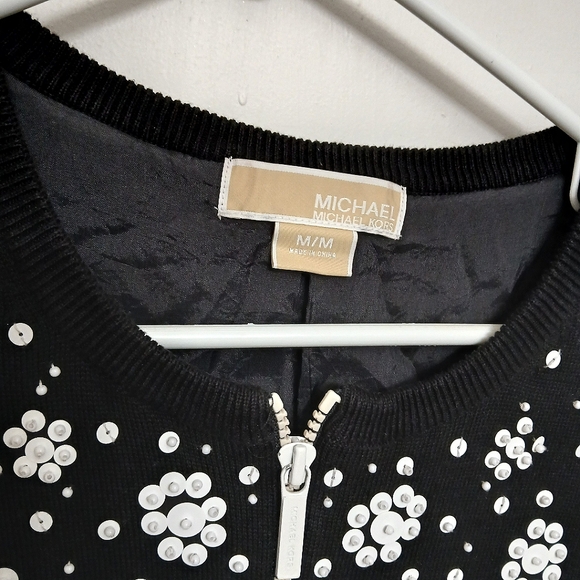 Michael Kors Sequined Cardigan - Picture 2 of 4